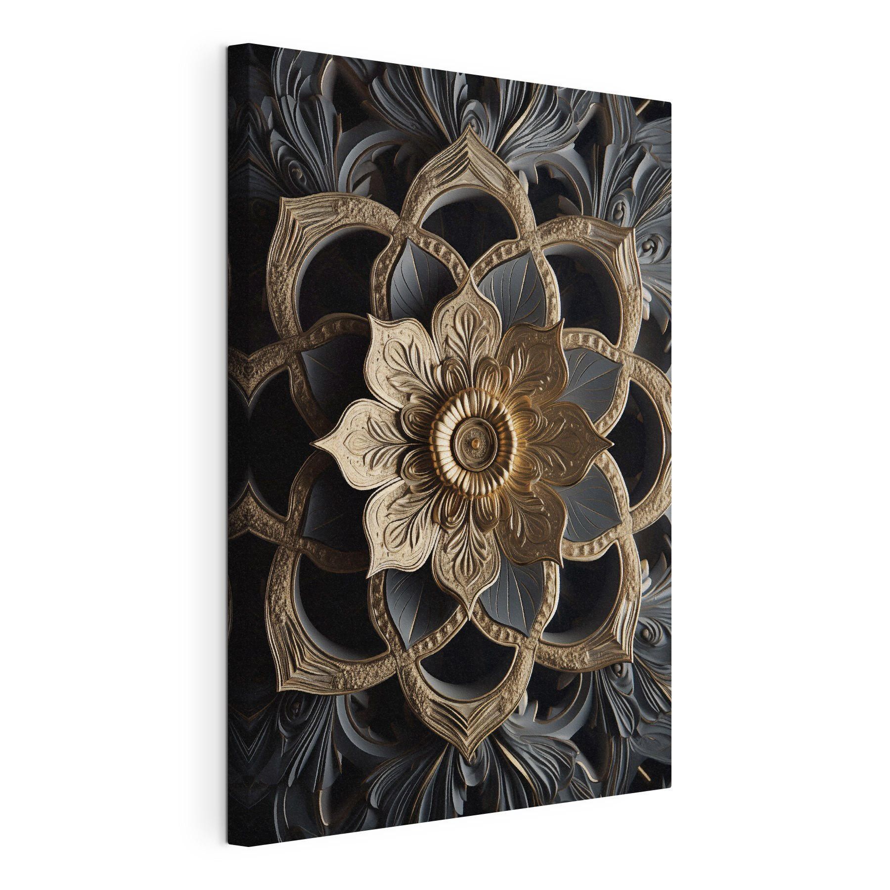 Intricate floral design in dark tones Intricate floral design in dark tones