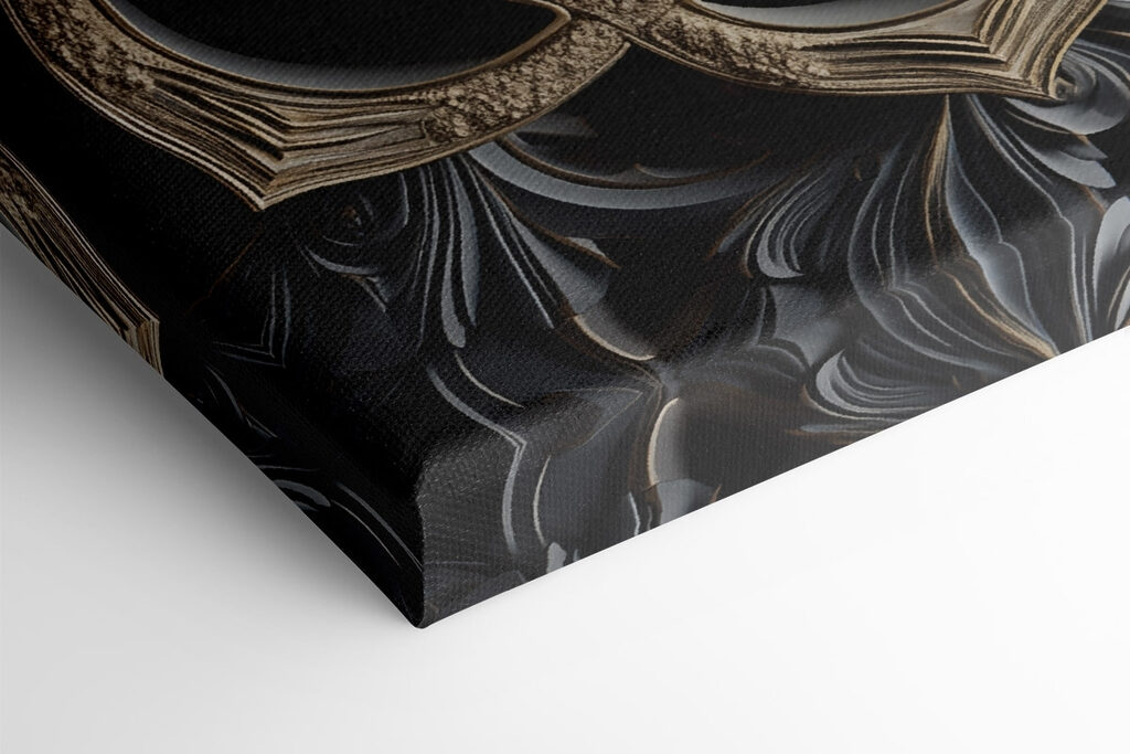 Intricate floral design in dark tones Intricate floral design in dark tones