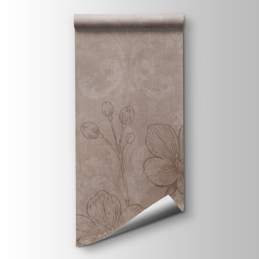 Soft floral patterns on muted background Soft floral patterns on muted background