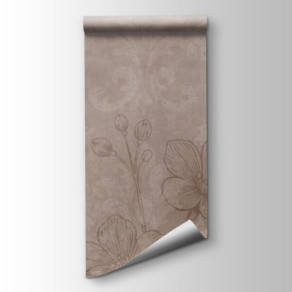 Soft floral patterns on muted background Soft floral patterns on muted background