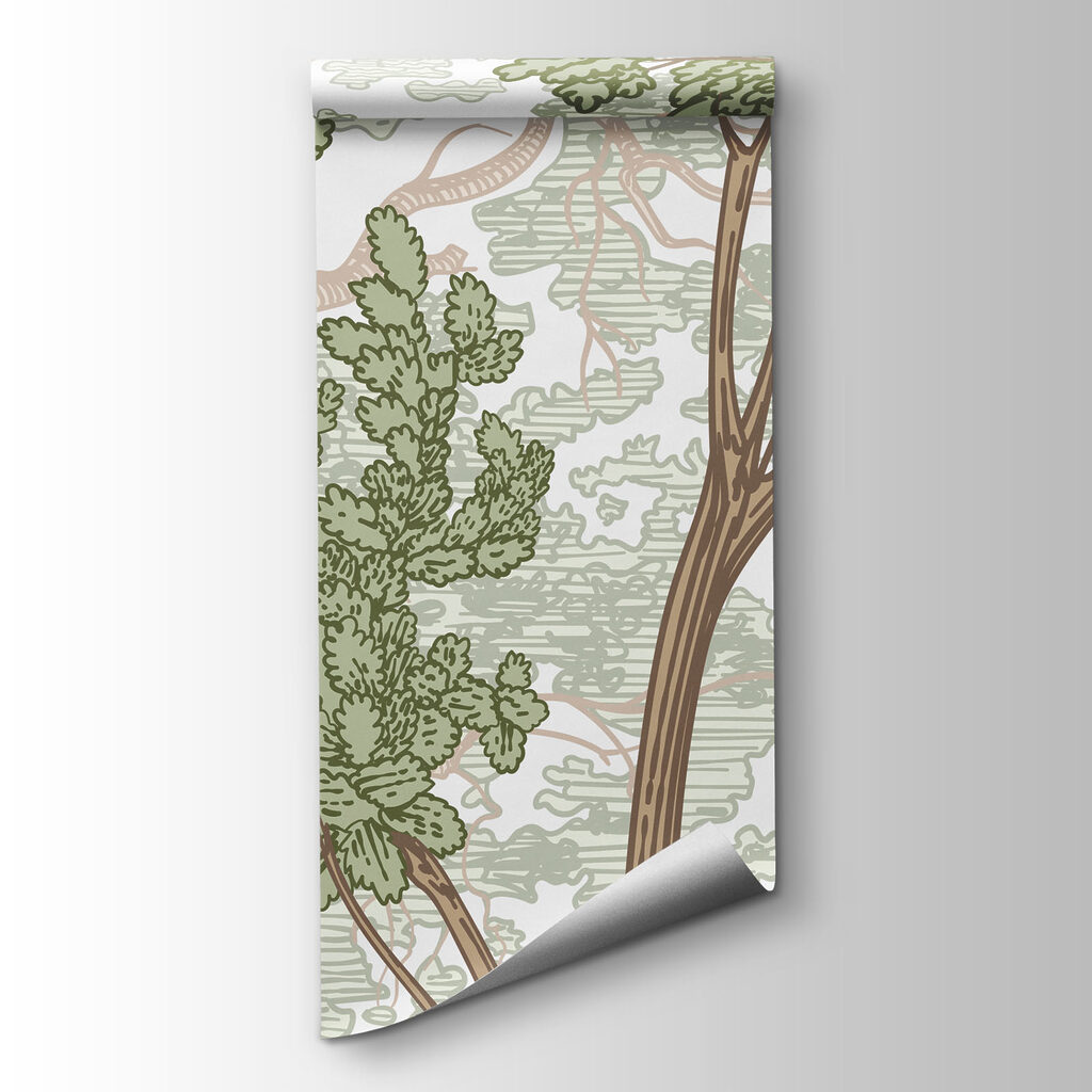Group of trees with green leaves Group of trees with green leaves