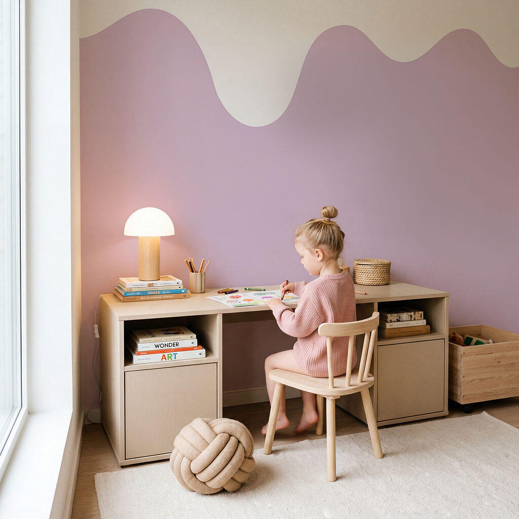 Weiße und violette Flüssigkeit