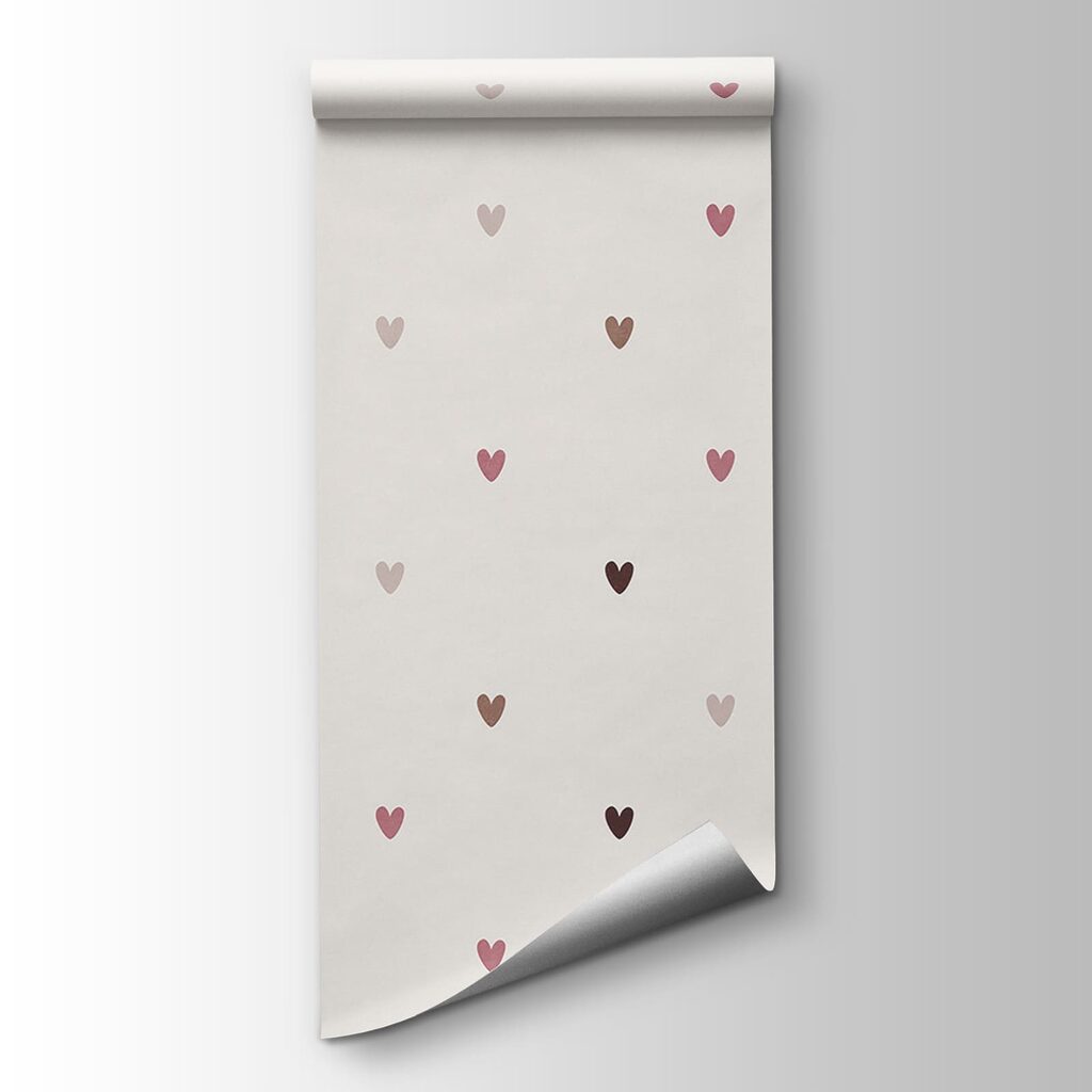White background with many small hearts White background with many small hearts