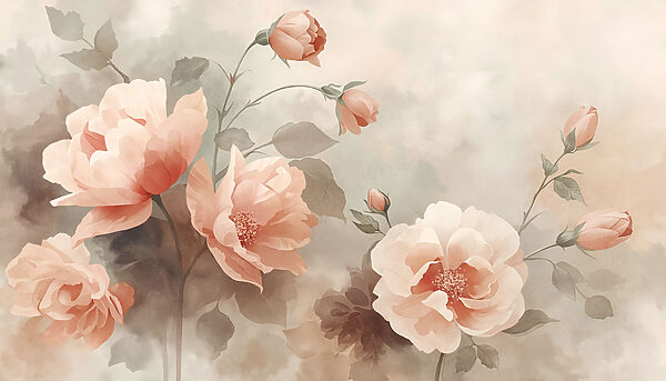 Soft blooms in gentle hues