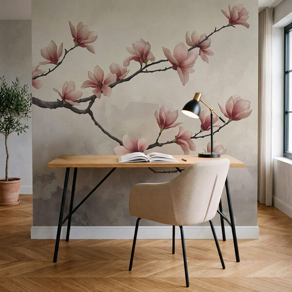 Zweig mit rosa Blüten Zweig mit rosa Blüten