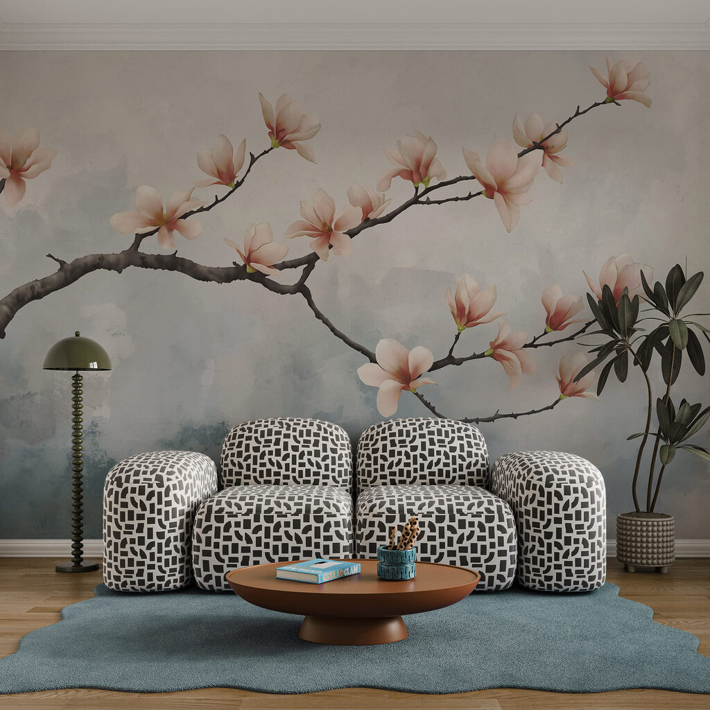 Zweig mit Blüten Zweig mit Blüten
