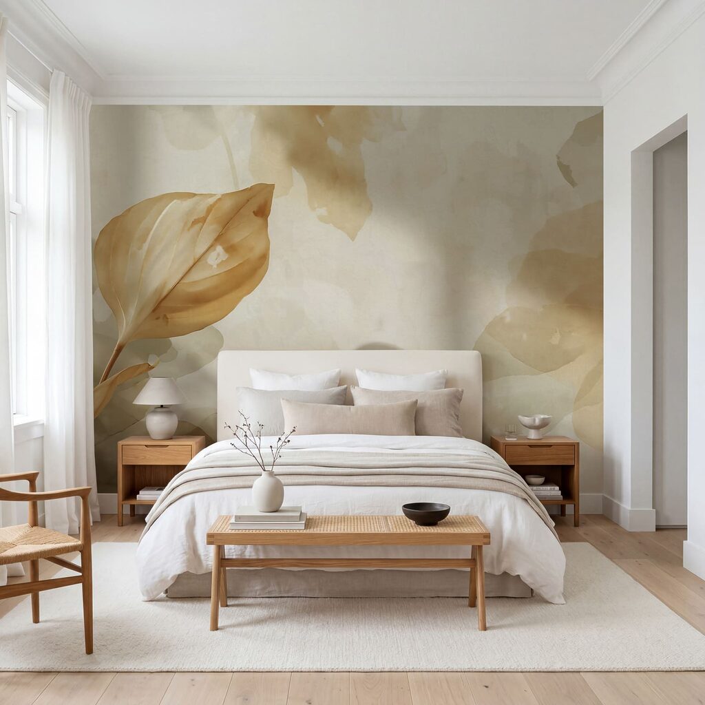 Ein Blatt an einer Wand Ein Blatt an einer Wand