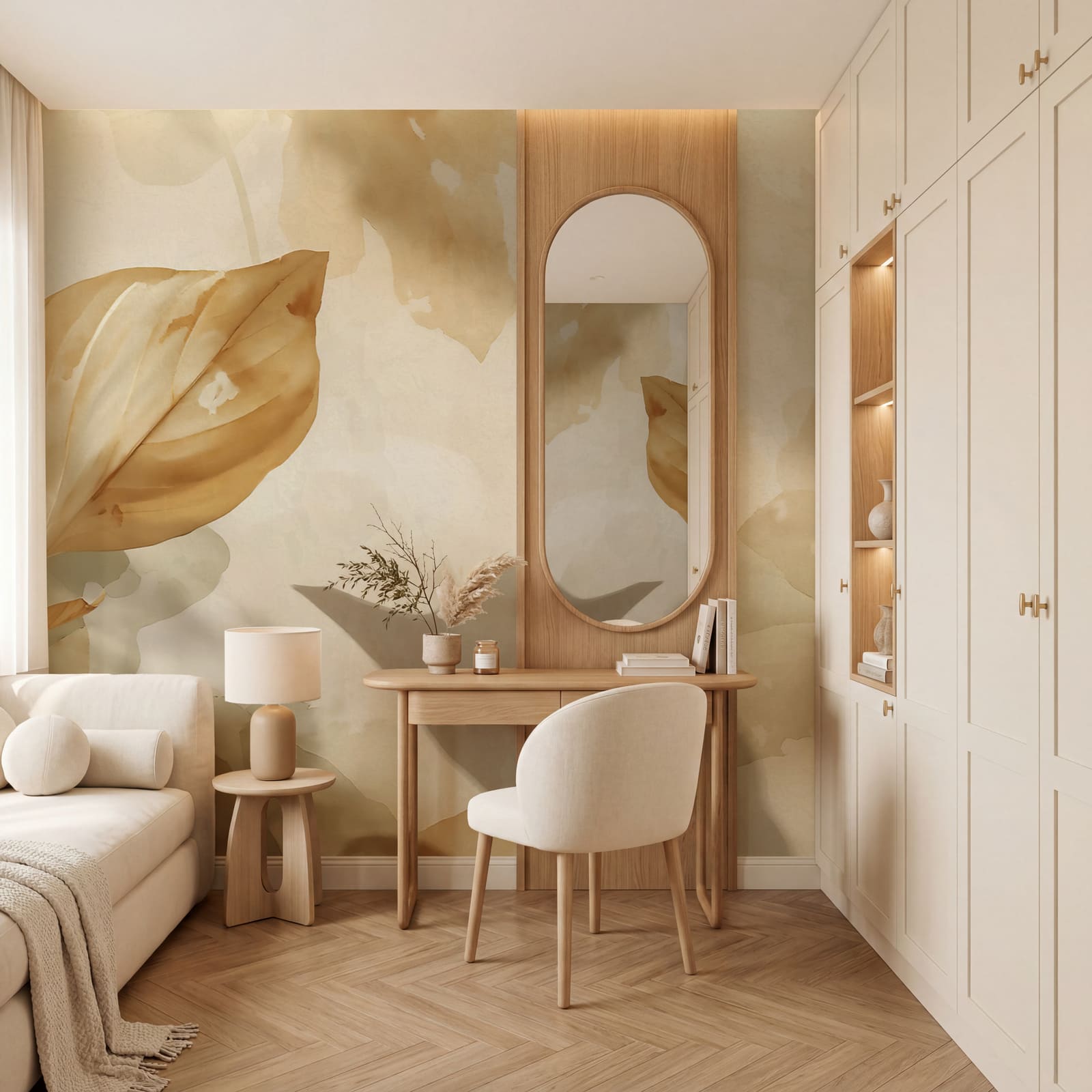 Ein Blatt an einer Wand Ein Blatt an einer Wand