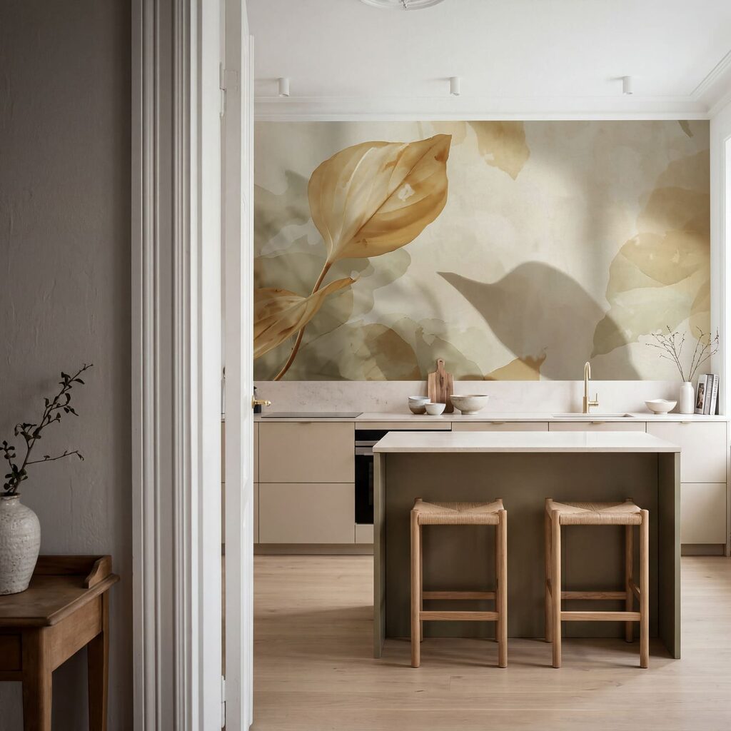 Ein Blatt an einer Wand Ein Blatt an einer Wand
