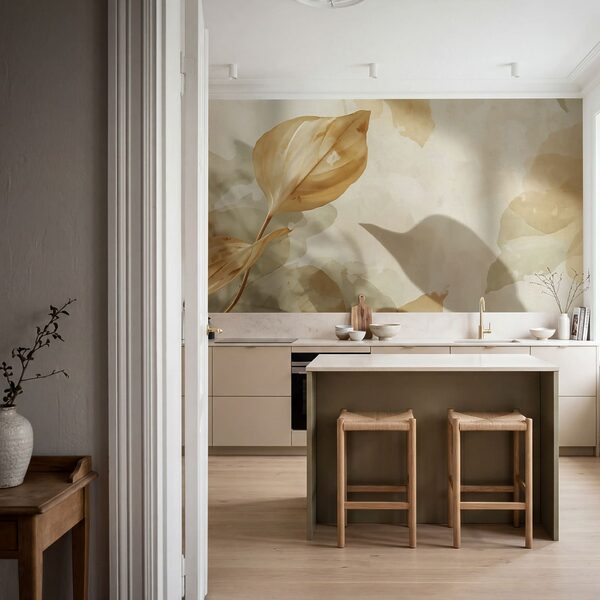 Ein Blatt an einer Wand Ein Blatt an einer Wand