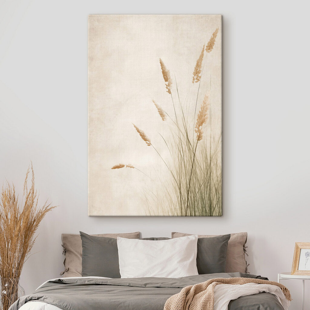 Delicate grass swaying in the breeze