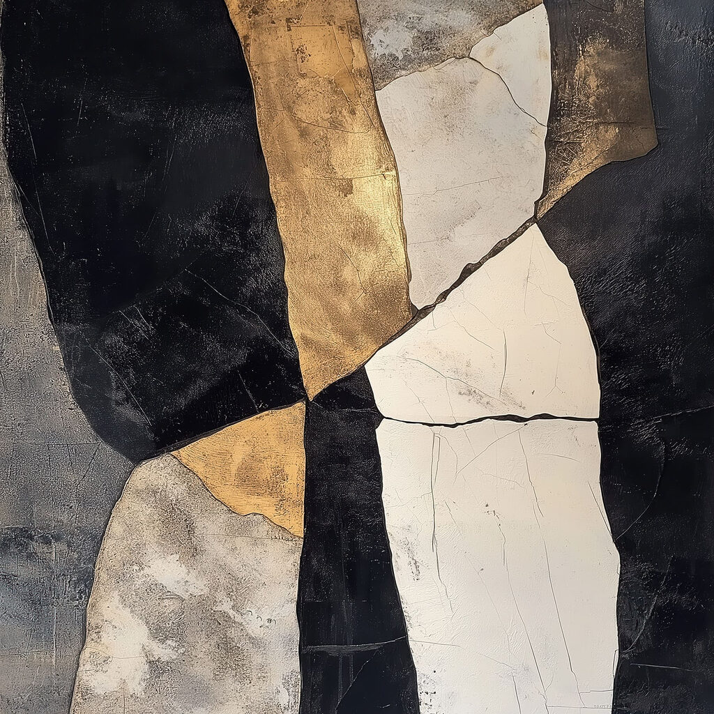 Abstract composition in contrasting colors Abstract composition in contrasting colors