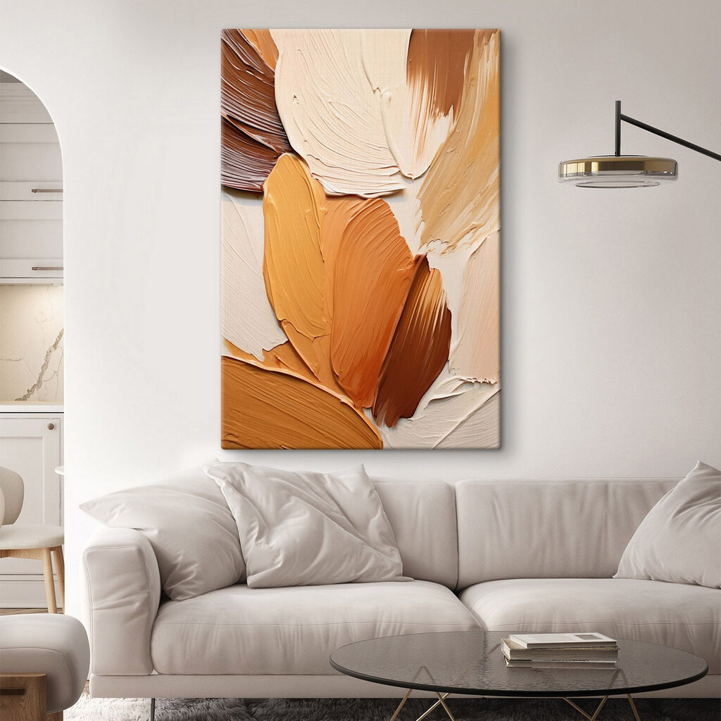 Creative mix of warm hues