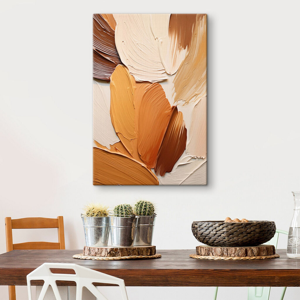 Creative mix of warm hues