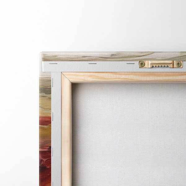 Fluid strokes in warm earth tones