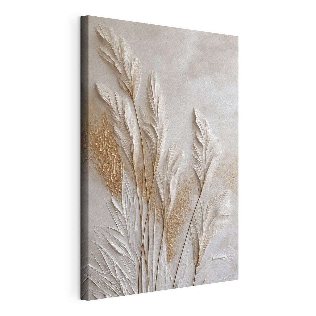 White feather on a white surface White feather on a white surface