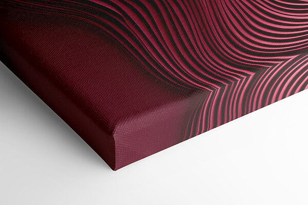 Red wavy lines on a surface Red wavy lines on a surface