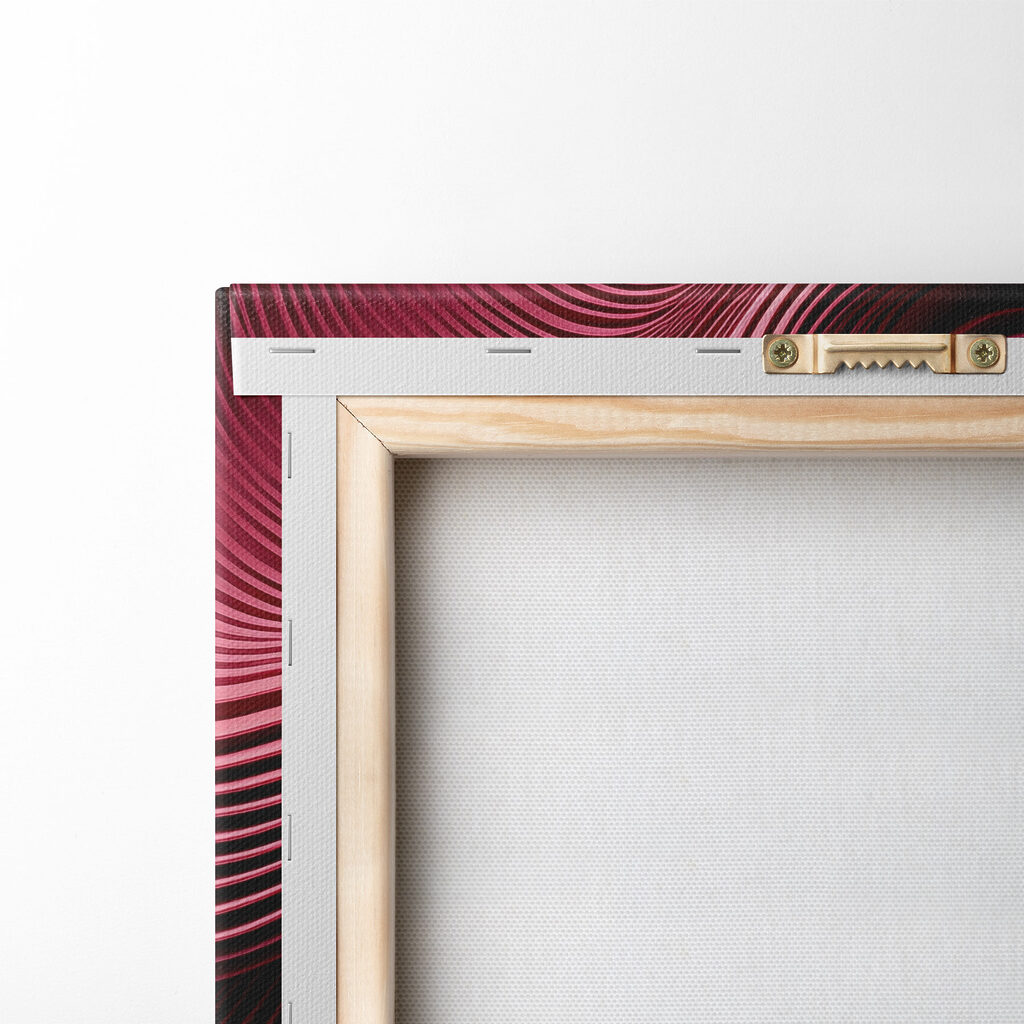 Red wavy lines on a surface Red wavy lines on a surface