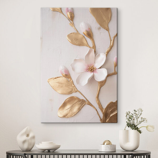 Delicate floral design with soft hues