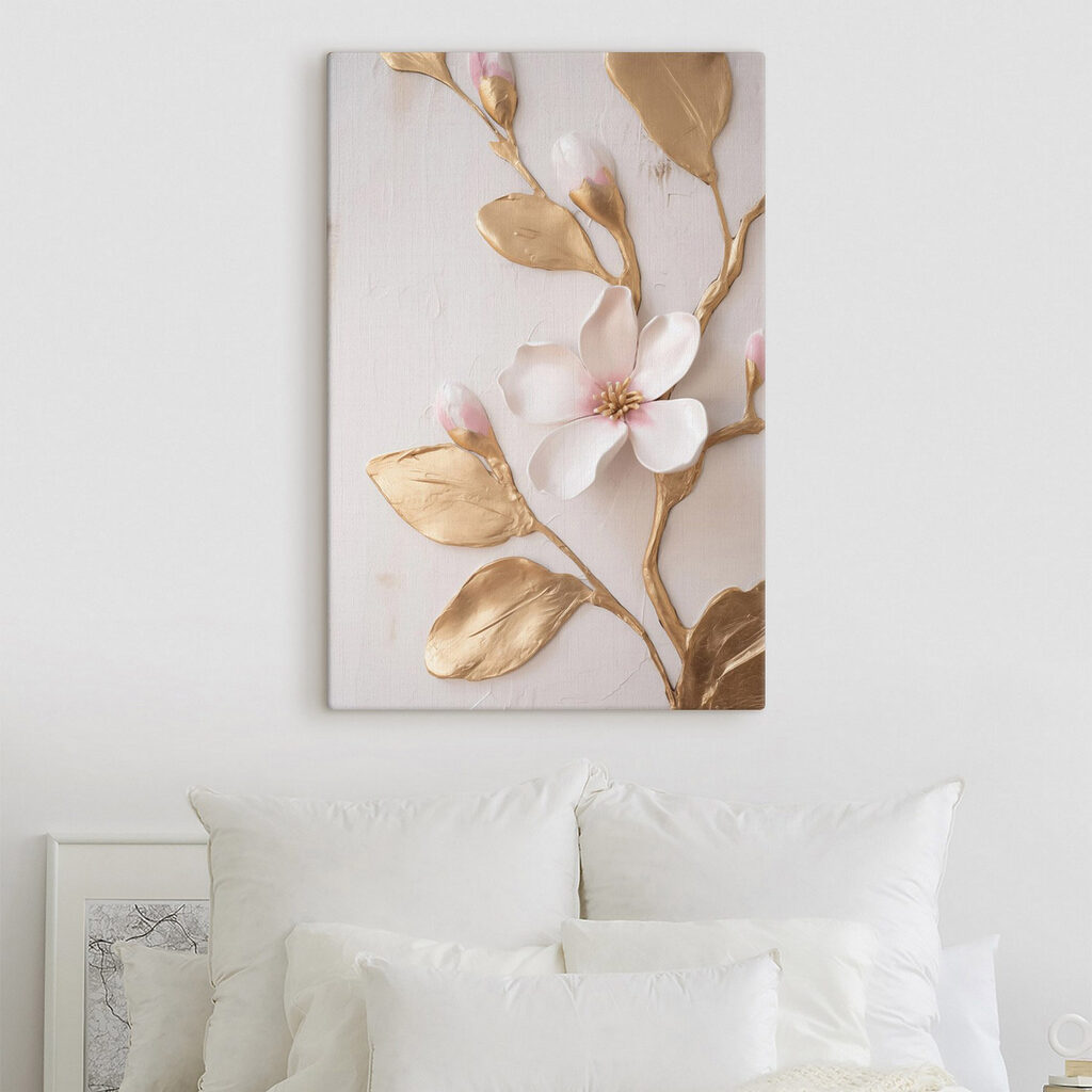 Delicate floral design with soft hues