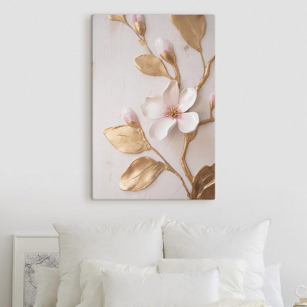 Delicate floral design with soft hues