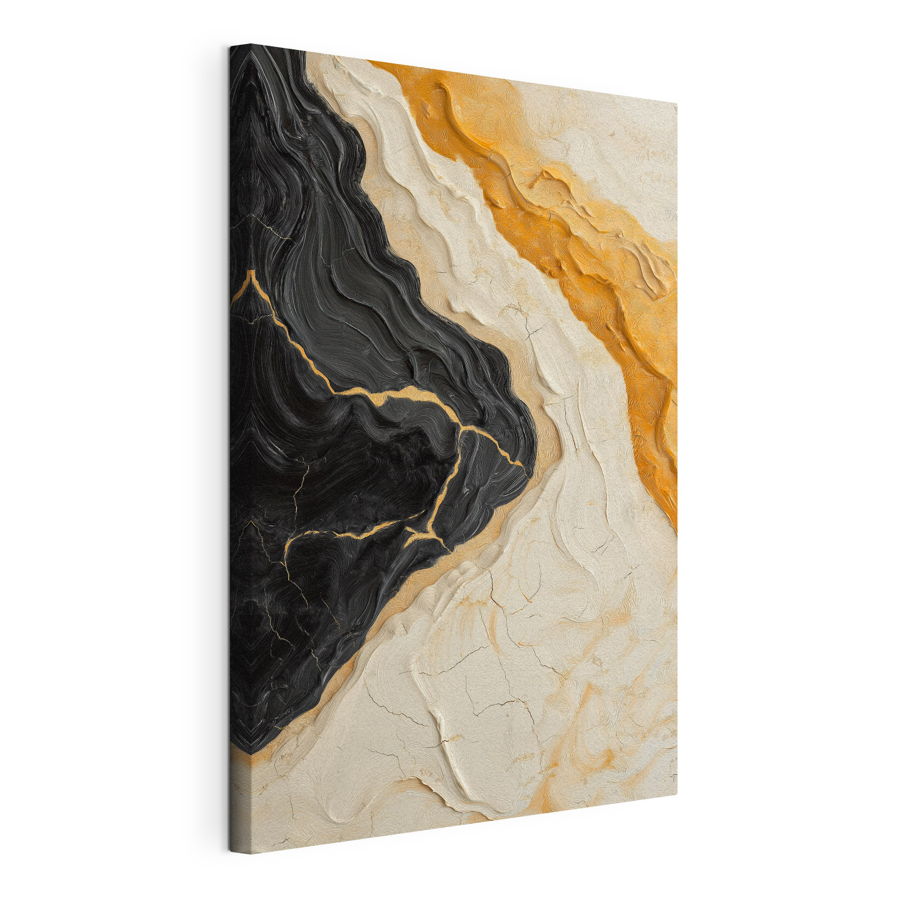 - Dynamic interplay of earthy tones - Dynamic interplay of earthy tones