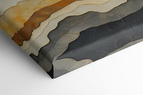 - Waves of muted natural tones - Waves of muted natural tones
