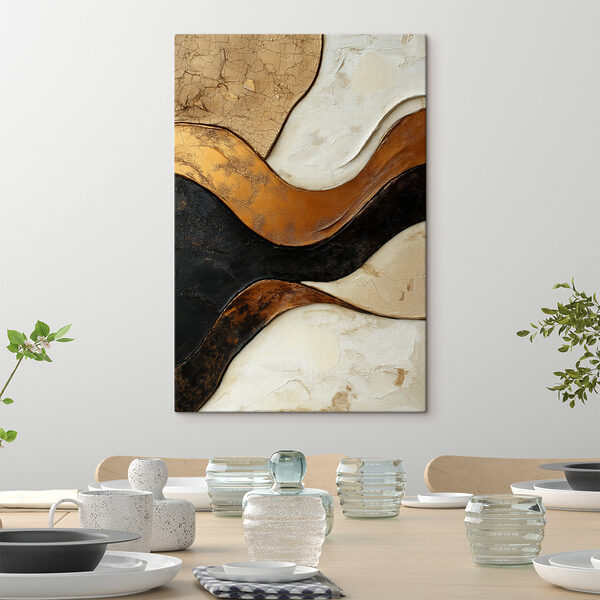 Flowing lines in warm tones Flowing lines in warm tones