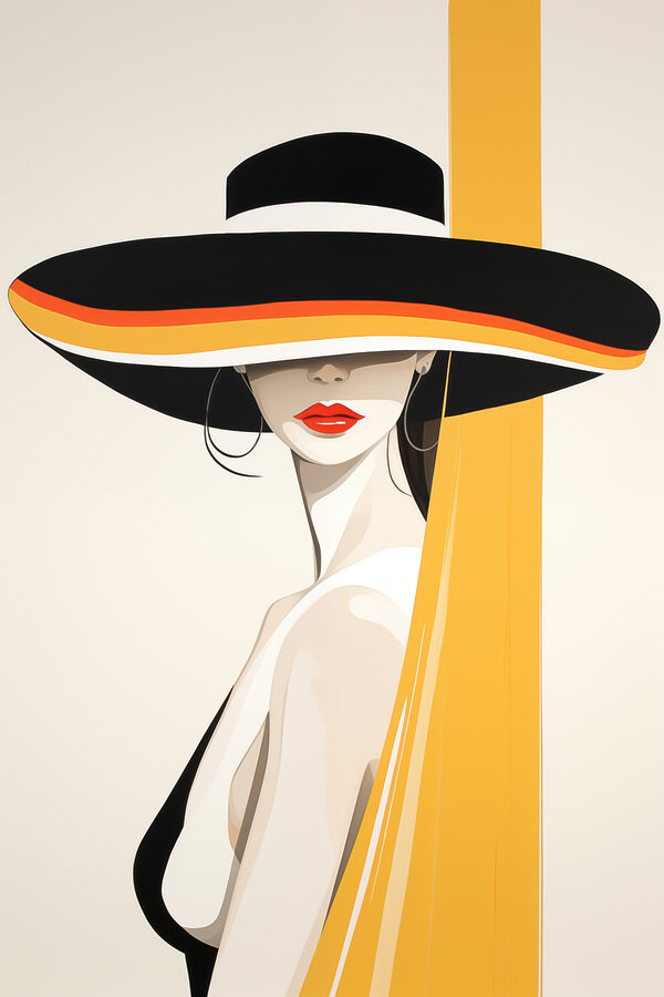 Woman wearing a hat