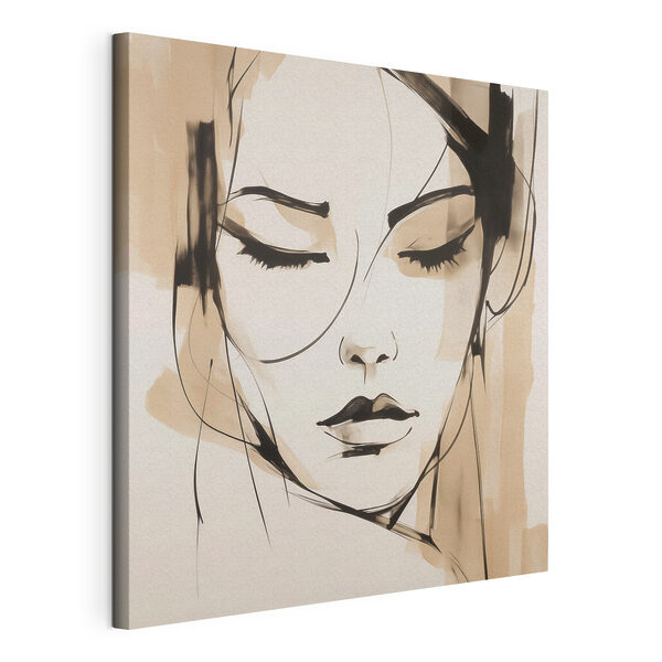 Drawing of a woman's face Drawing of a woman's face