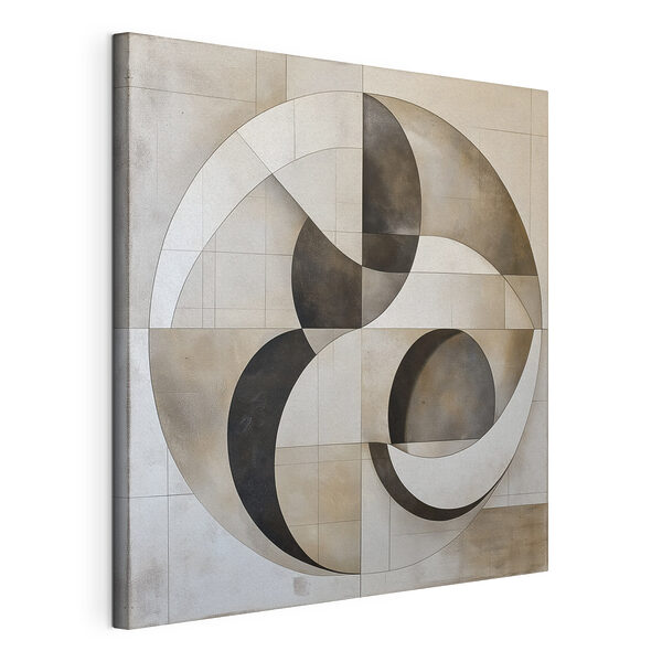 Black and white circular design