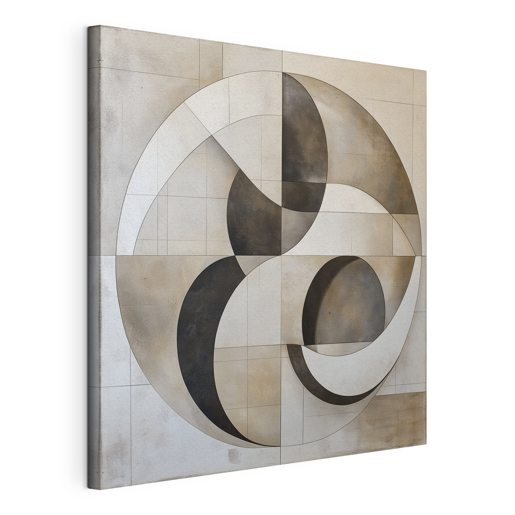 Black and white circular design