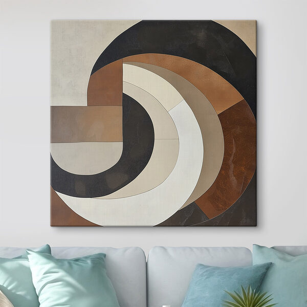Abstract curves in earth tones Abstract curves in earth tones