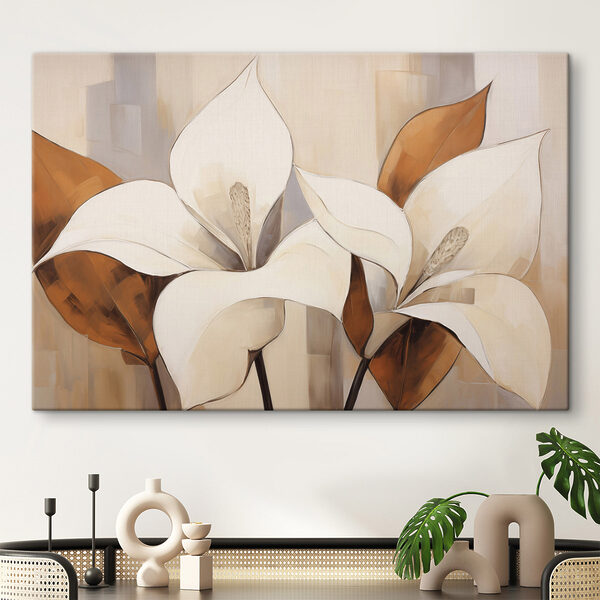 Painting of white flowers