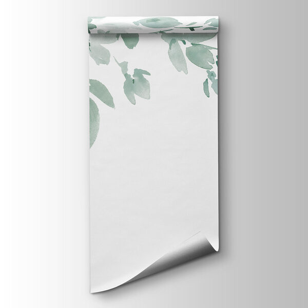 Painting of a tree branch with white flowers Painting of a tree branch with white flowers