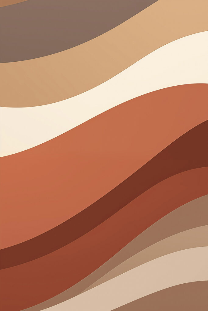 Brown and white wavy lines Brown and white wavy lines