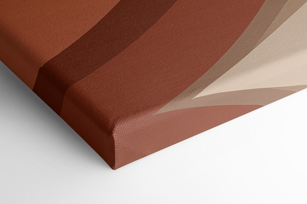 Brown and white wavy lines Brown and white wavy lines