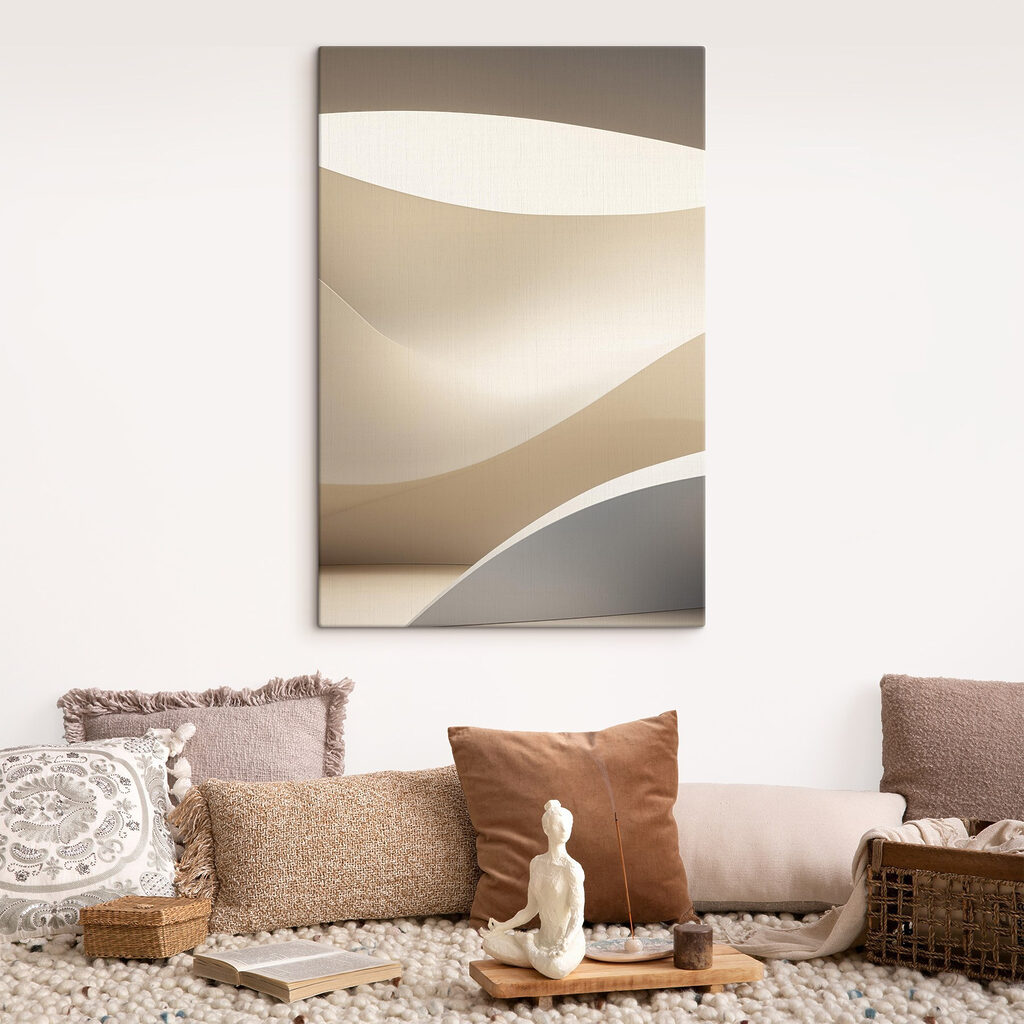 White and grey wavy lines