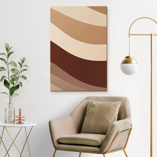Brown and white wavy lines Brown and white wavy lines