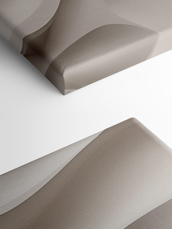 White wavy surface with a curved edge