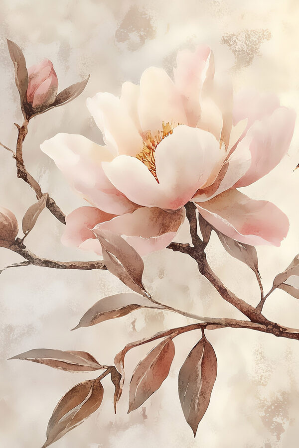 Painting of a flower Painting of a flower