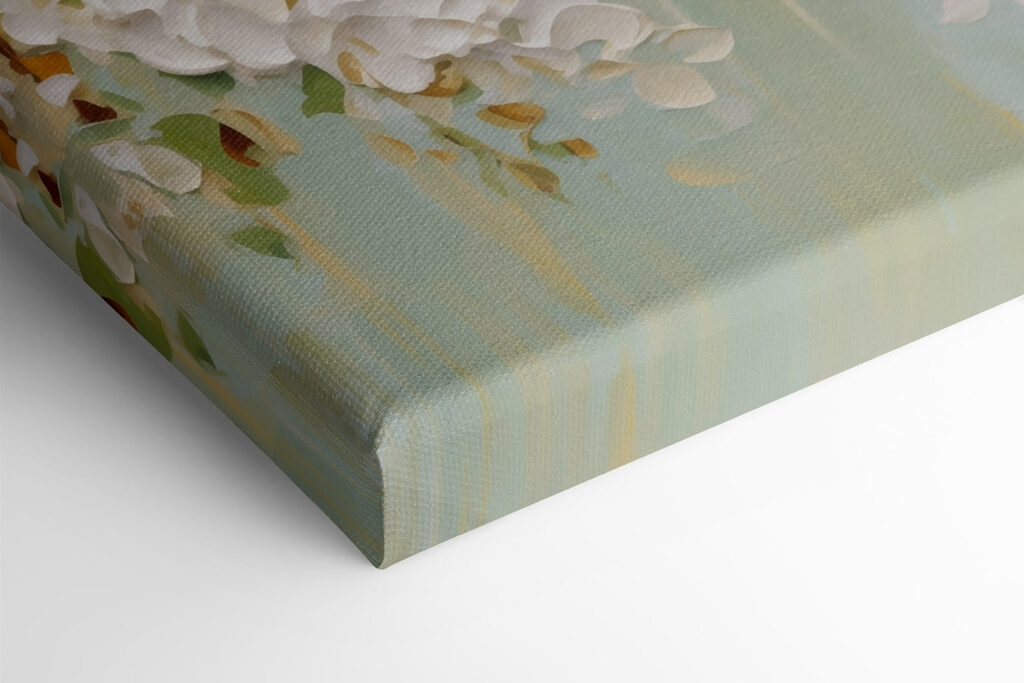 Painting of a white flower