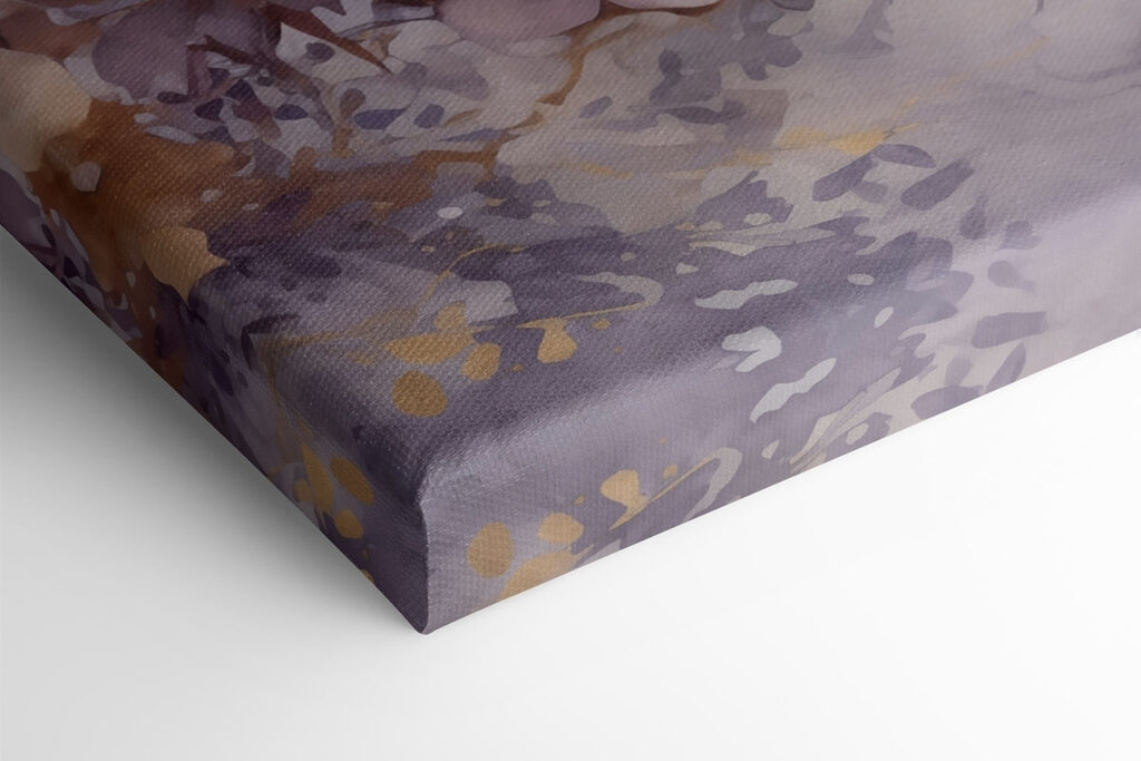 Painting of flowers on a white surface Painting of flowers on a white surface