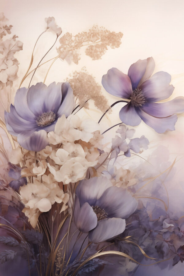 Delicate blooms in soft hues Delicate blooms in soft hues