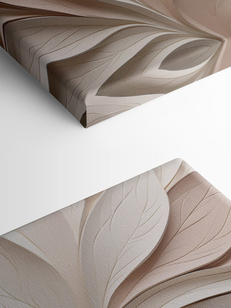 Elegant layers of paper leaves design