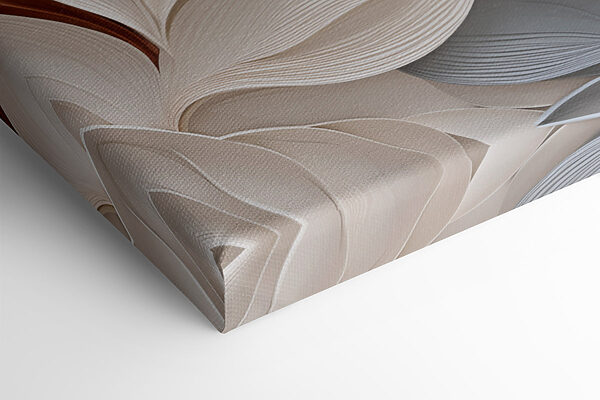 Softly flowing paper leaf design
