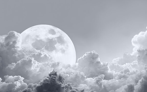 Full moon in the sky