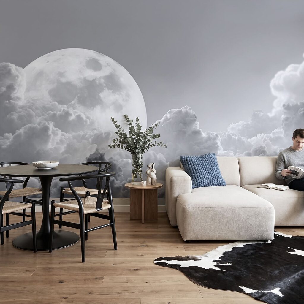 Vollmond am Himmel