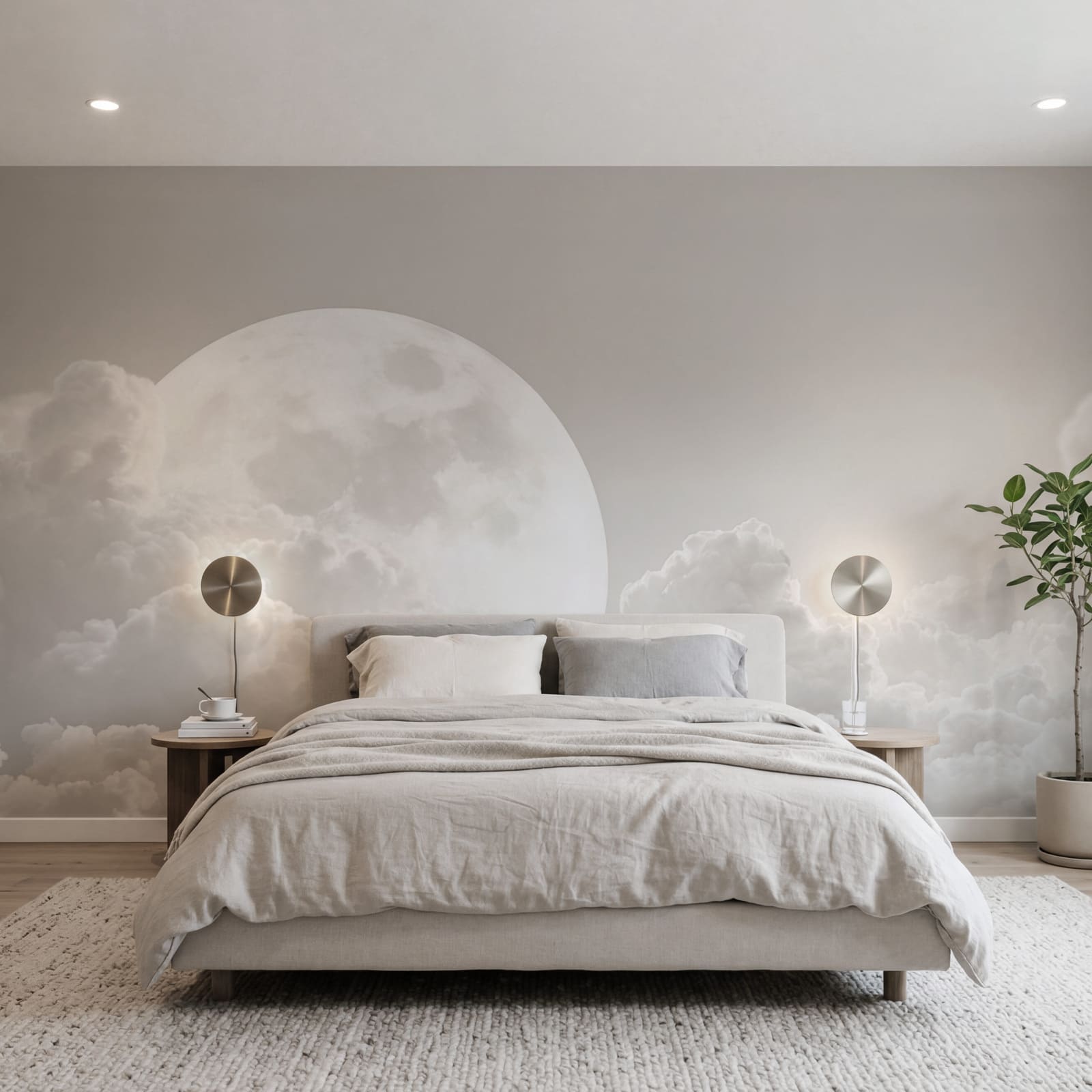 Vollmond hinter den Wolken Vollmond hinter den Wolken