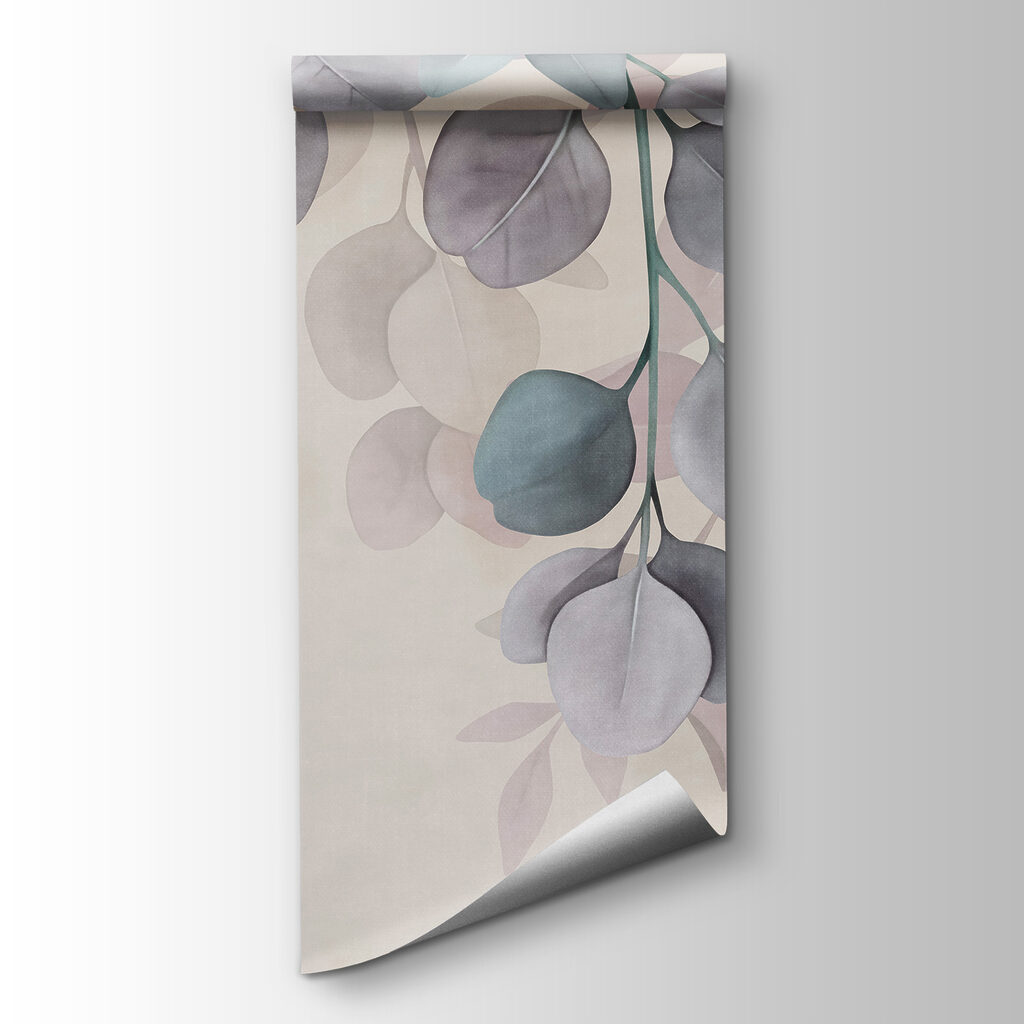 Delicate leaves in soft hues